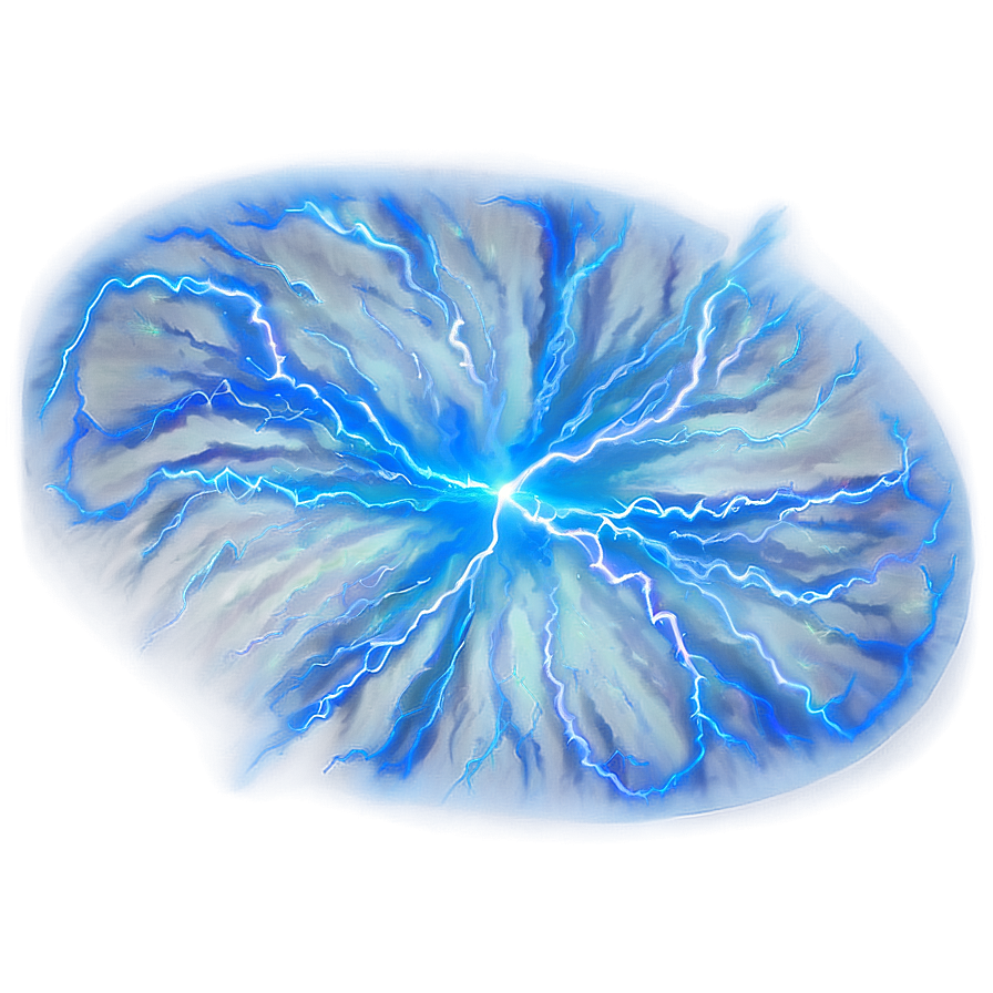 Blue Lightning Vortex Png 06202024 PNG