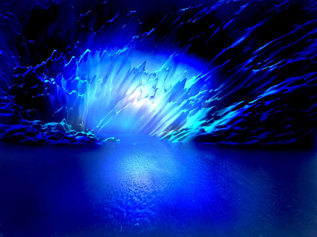 The Power of Blue Lightning Wallpaper