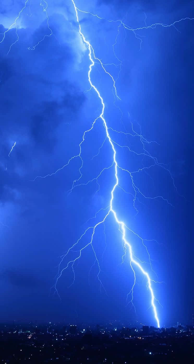 "Behold the Mighty Blue Lightning!" Wallpaper