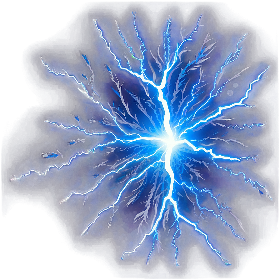 Blue Lightning Zapping Png Dvm22 PNG