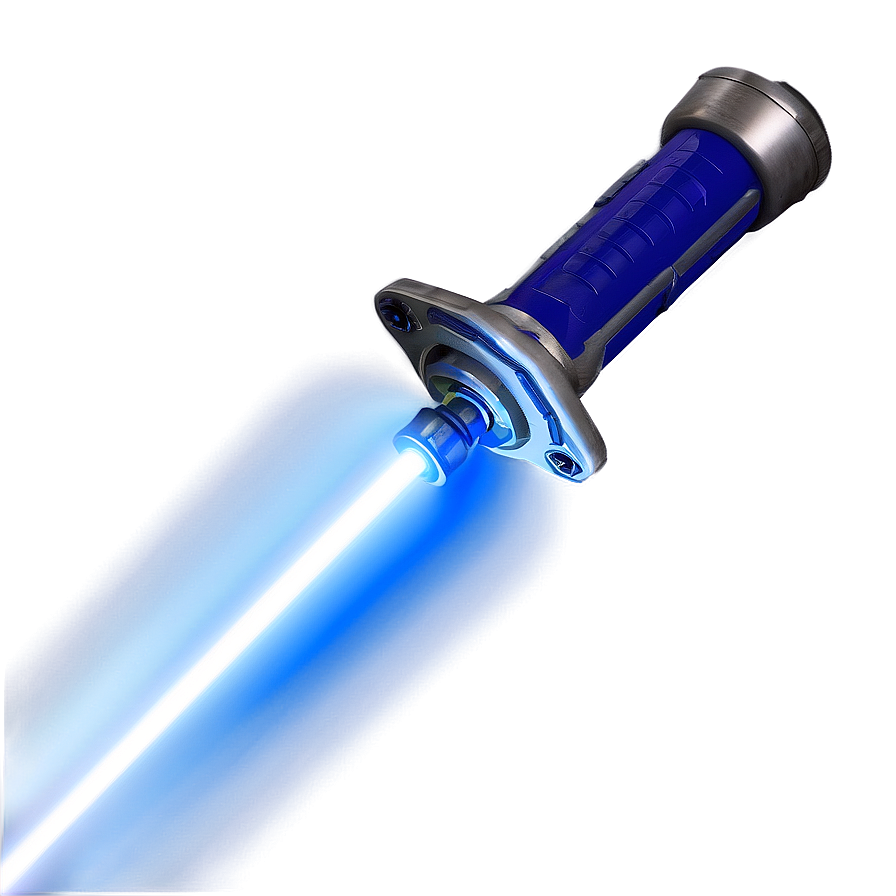 Blue Lightsaber Blade Closeup Png Rrn44 PNG