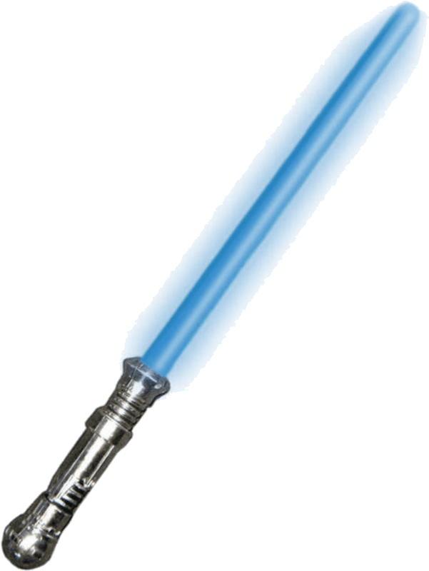 Blue Lightsaber Iconic Sci Fi Weapon PNG