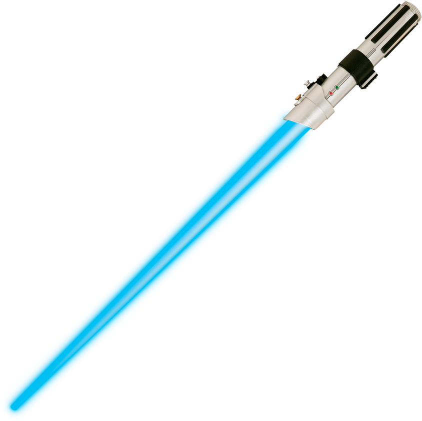 Blue Lightsaber Iconic Sci Fi Weapon.png PNG