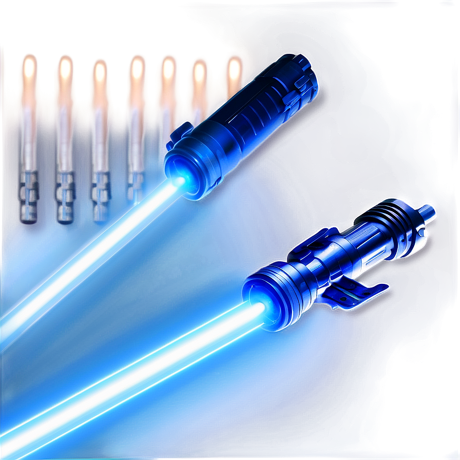 Blue Lightsaber In Darkness Png 06262024 PNG