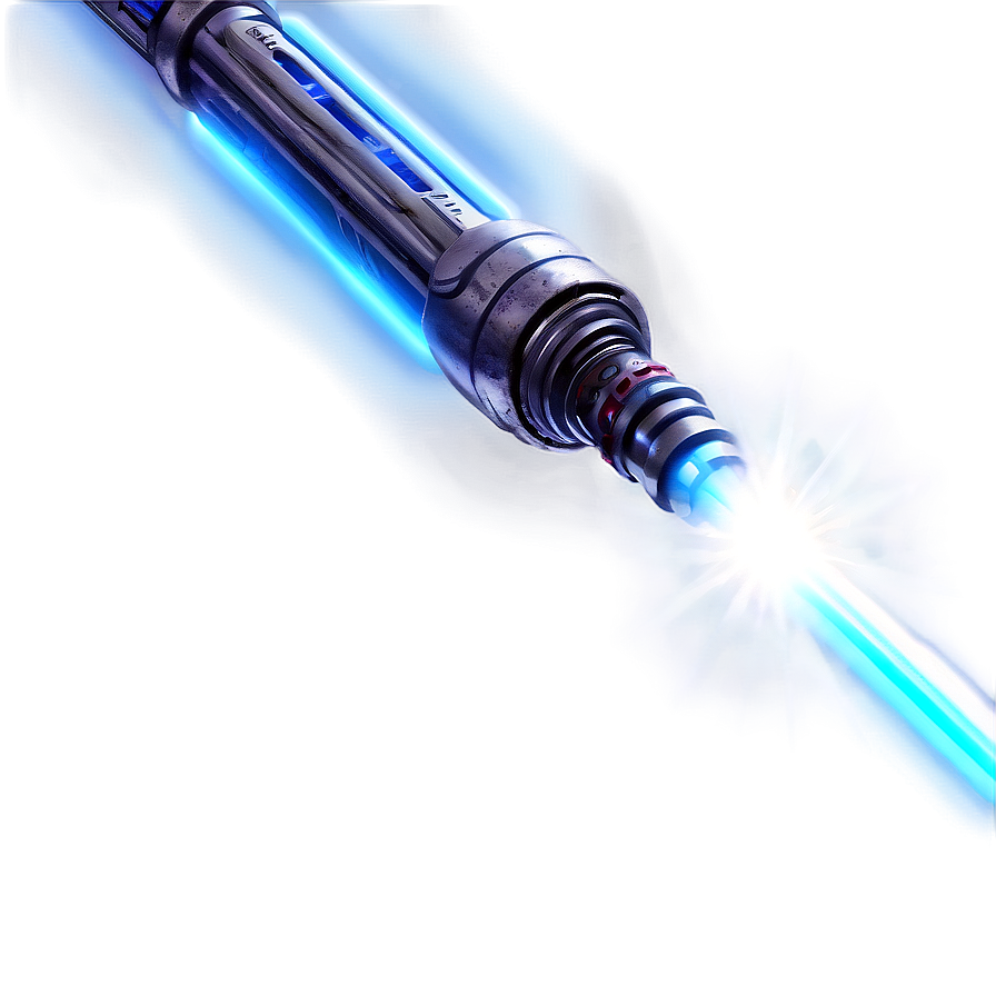 Blue Lightsaber Reflection Png Fsv19 PNG