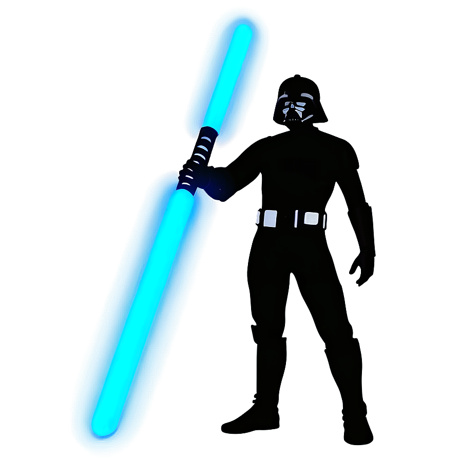 Blue Lightsaber Silhouette Png 65 PNG