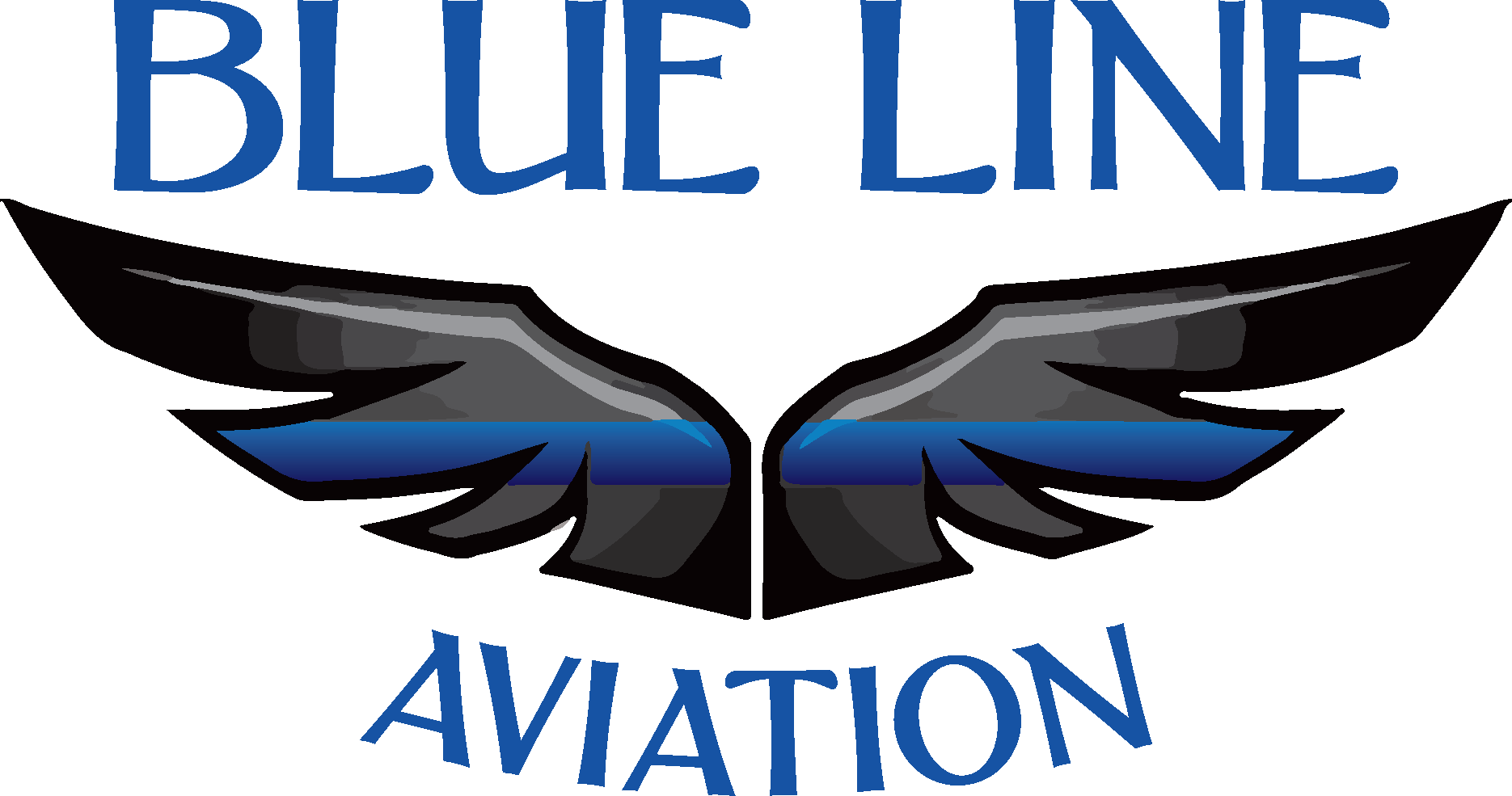 Blue Line Aviation Logo PNG