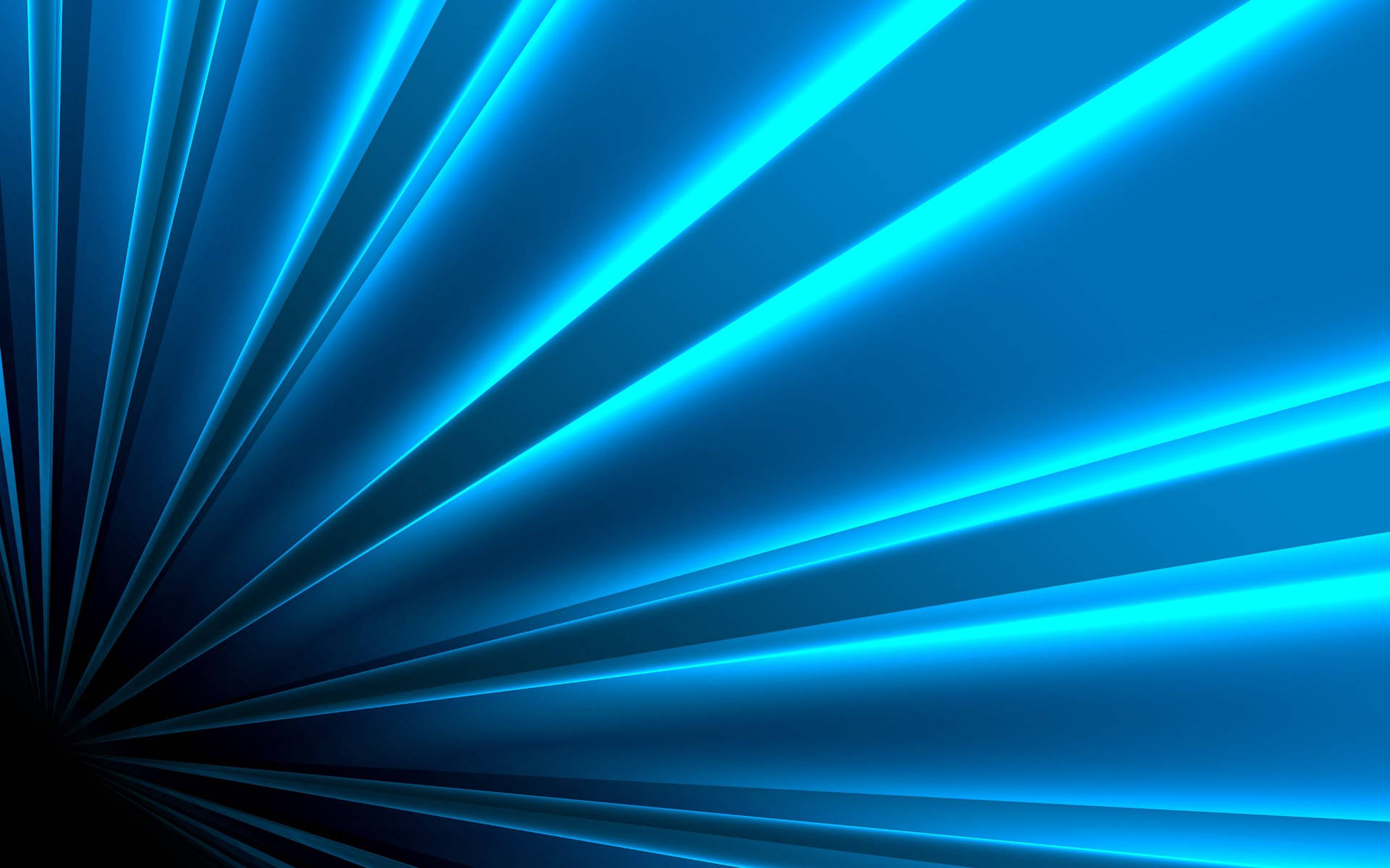 Glowing Blue Lines Blur into Abstract Art Wallpaper