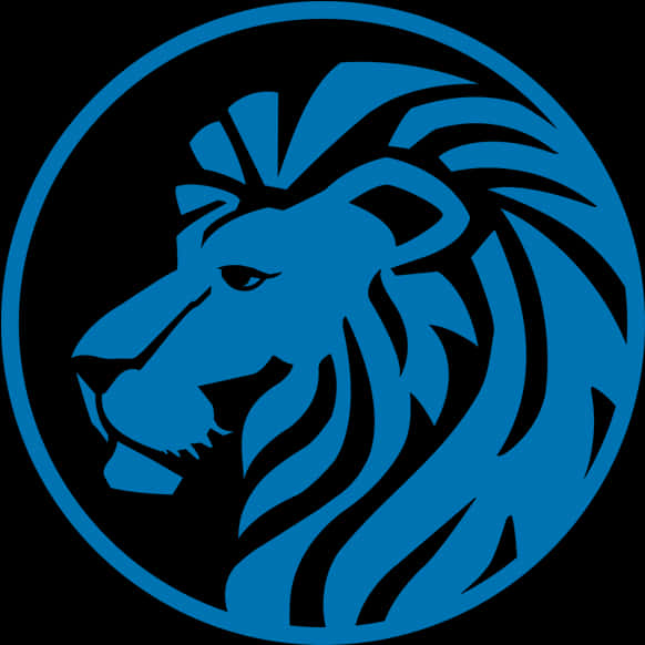 Blue_ Lion_ Logo_ Vector PNG