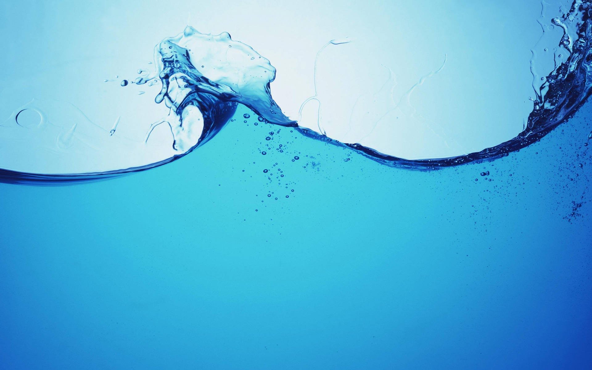 Blue Liquid Splash Wallpaper