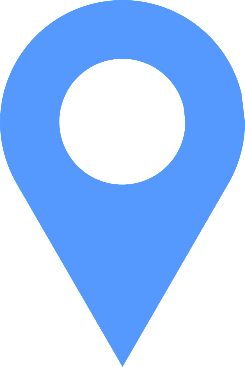 Blue Location Pin Icon PNG