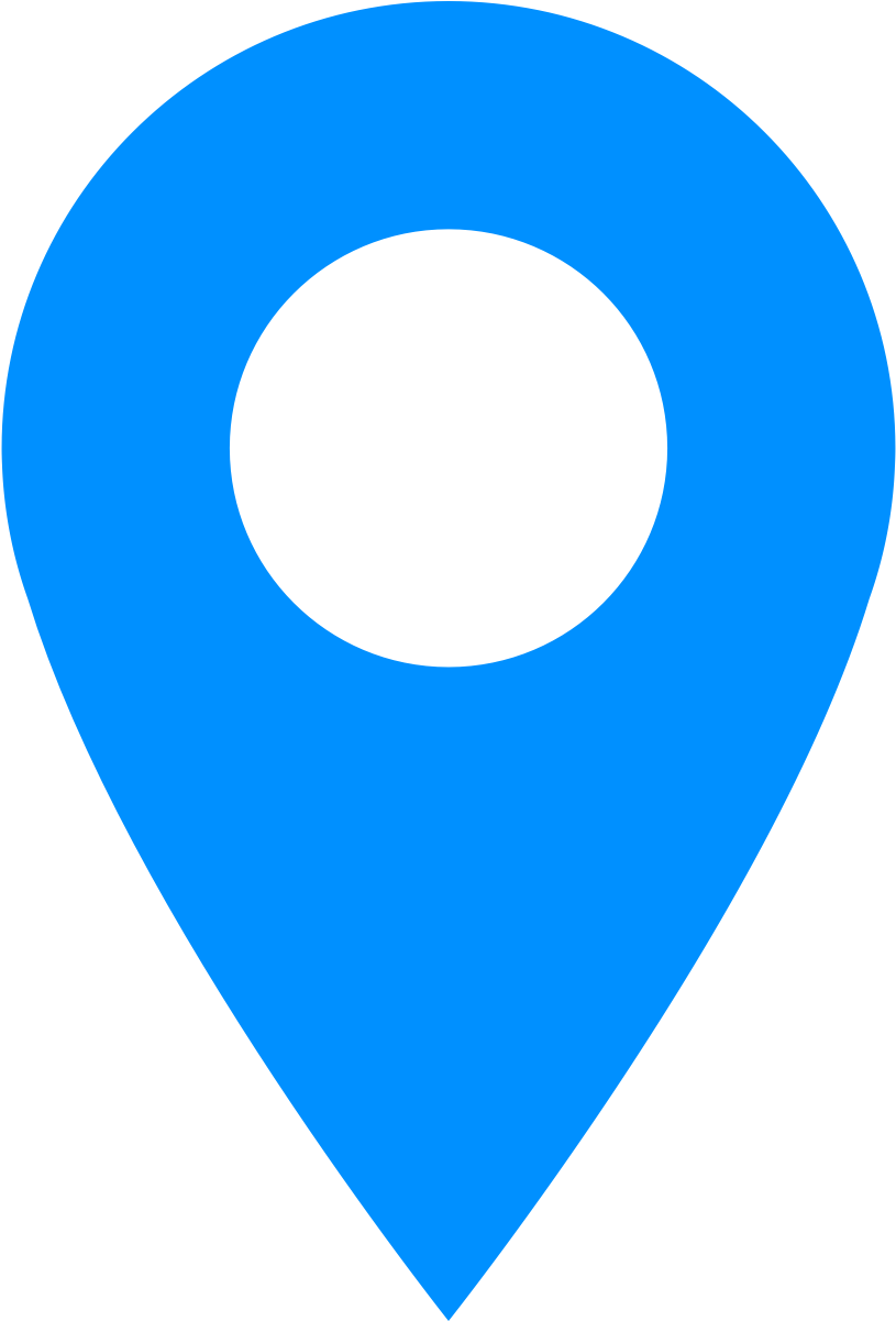 Blue Location Pin Icon PNG