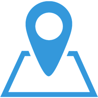 Blue Location Pin Icon PNG