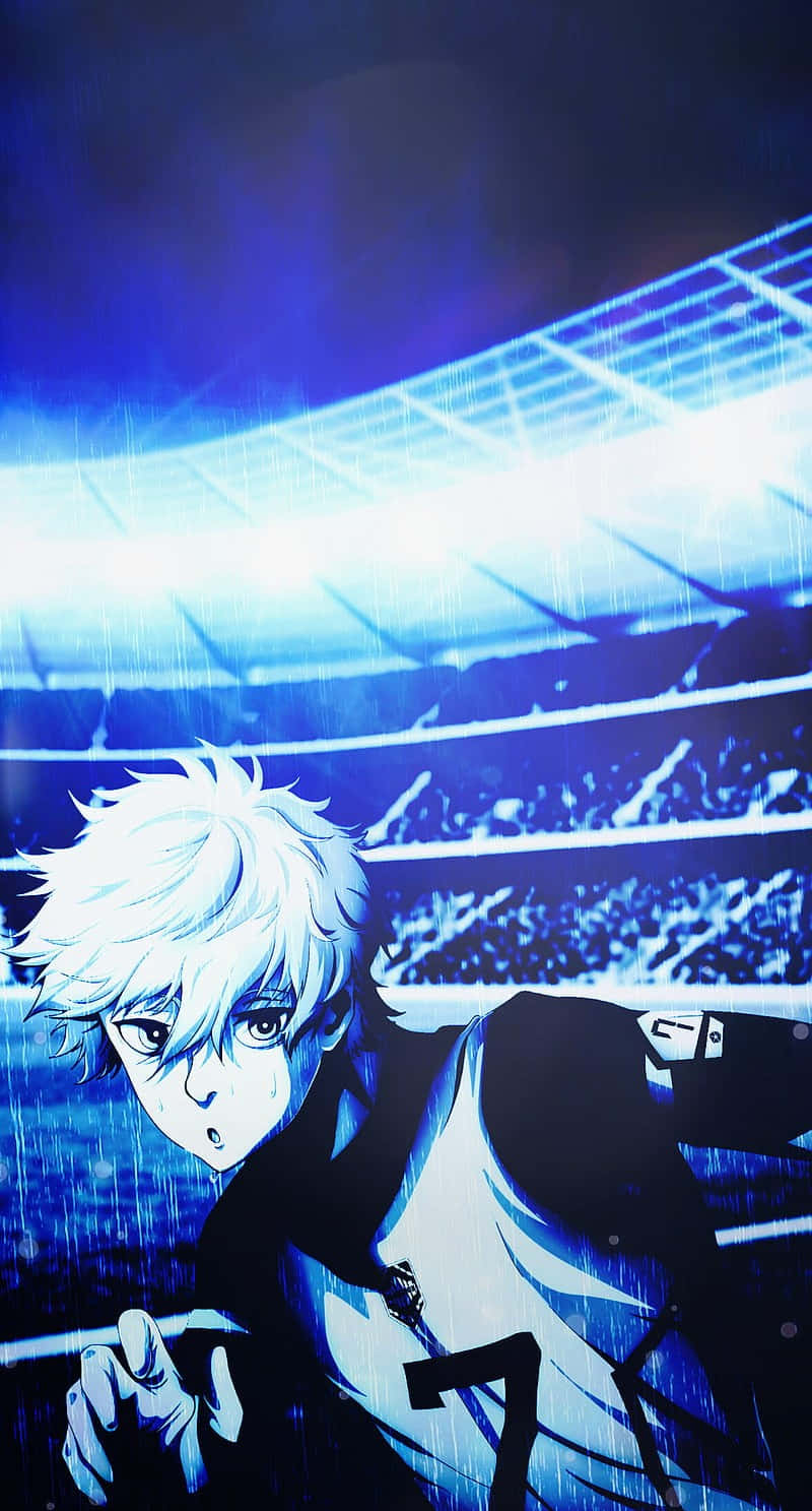 Blue Lock Anime Character Stadium Backdrop Wallpaper