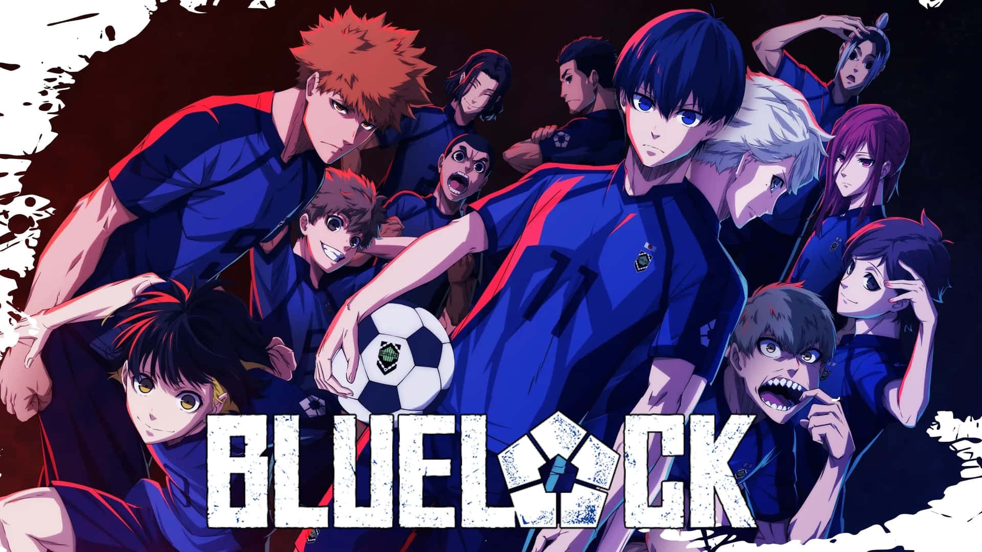 Karya Seni Karakter Anime Blue Lock Promosi Wallpaper