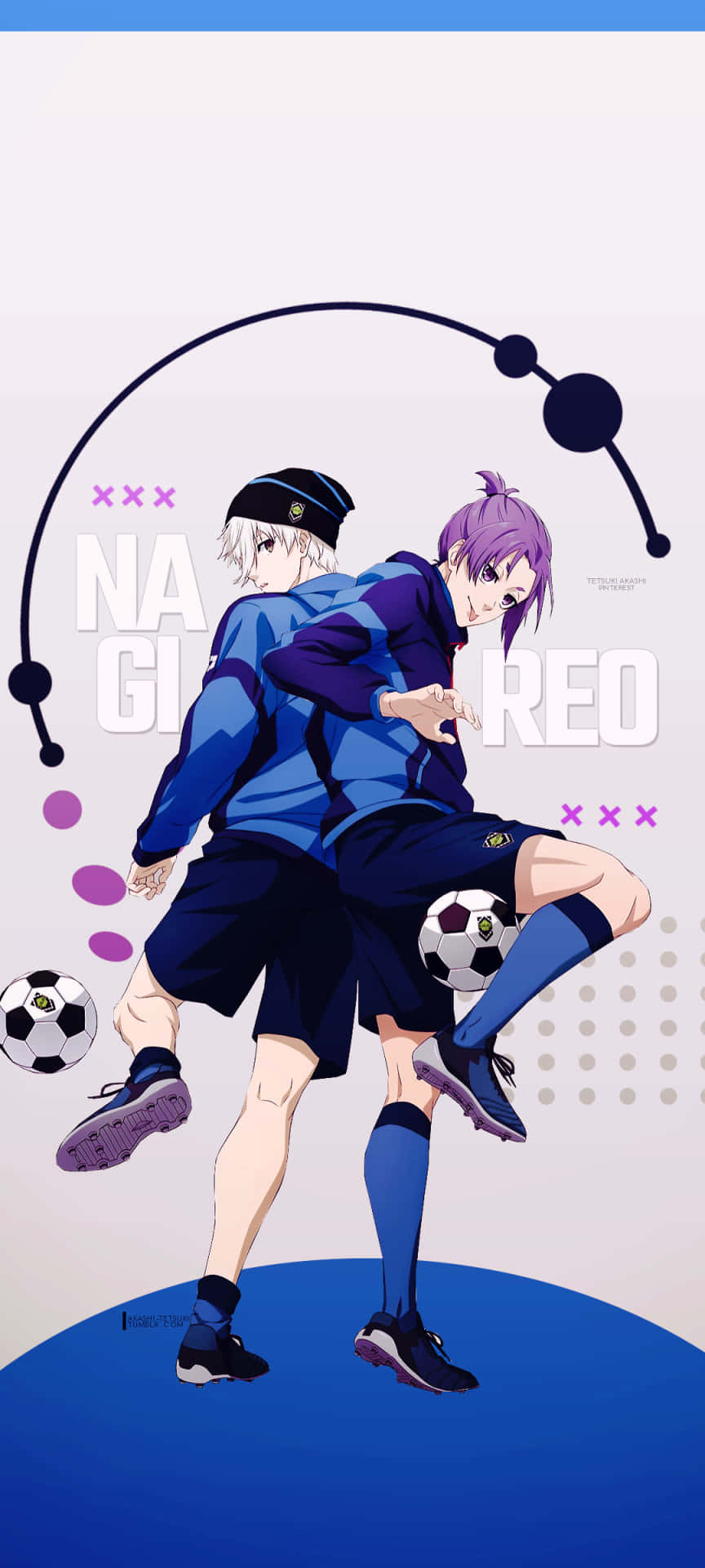 Blue Lock Anime Soccer Players Wallpaper