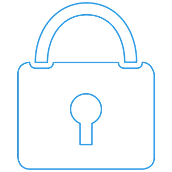 Blue Lock Icon PNG