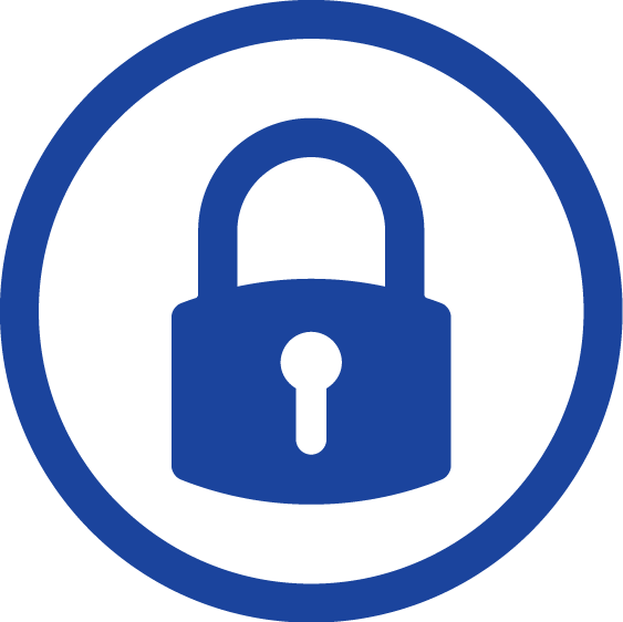 Blue Lock Icon Graphic PNG