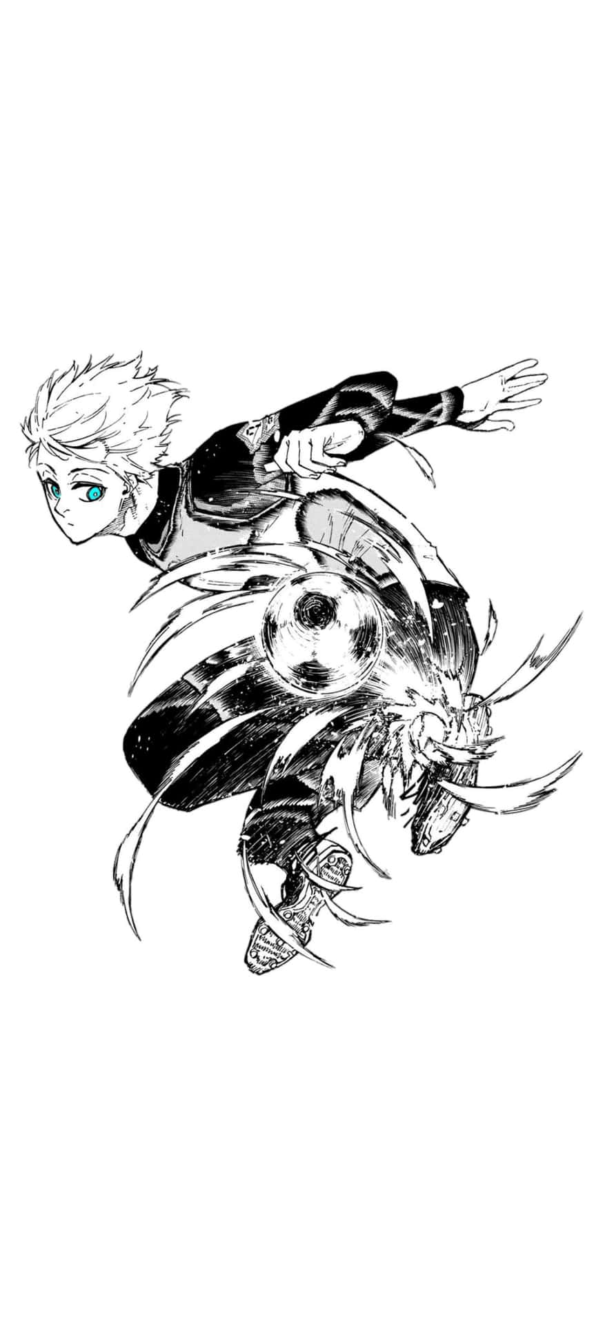Blue Lock Manga Dynamic Soccer Action Wallpaper