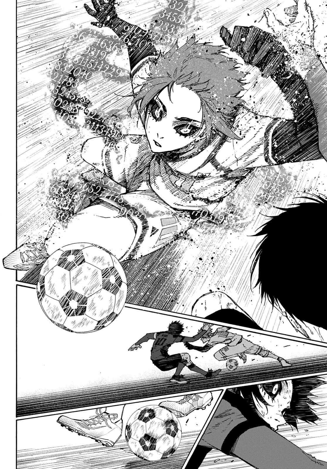 Blue Lock Manga Soccer Action Wallpaper