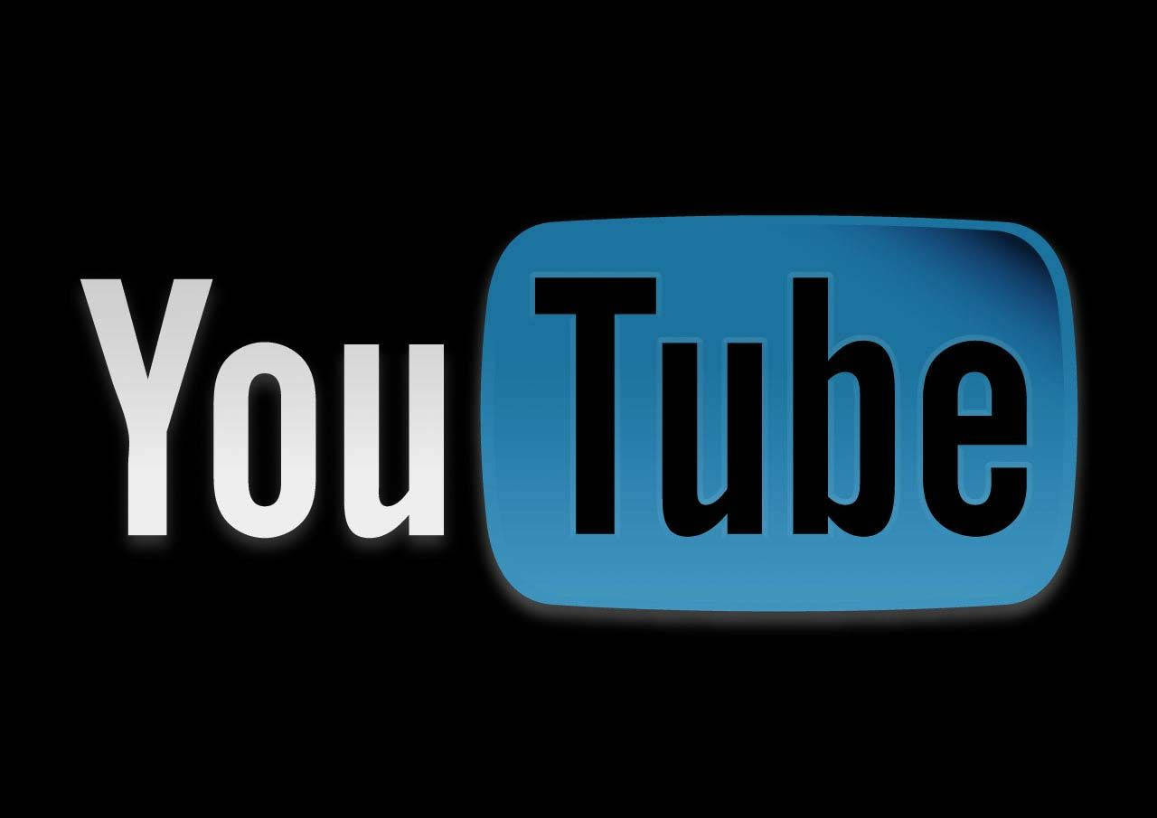 Fondode Pantalla De Youtube Con Logotipo Azul. Fondo de pantalla