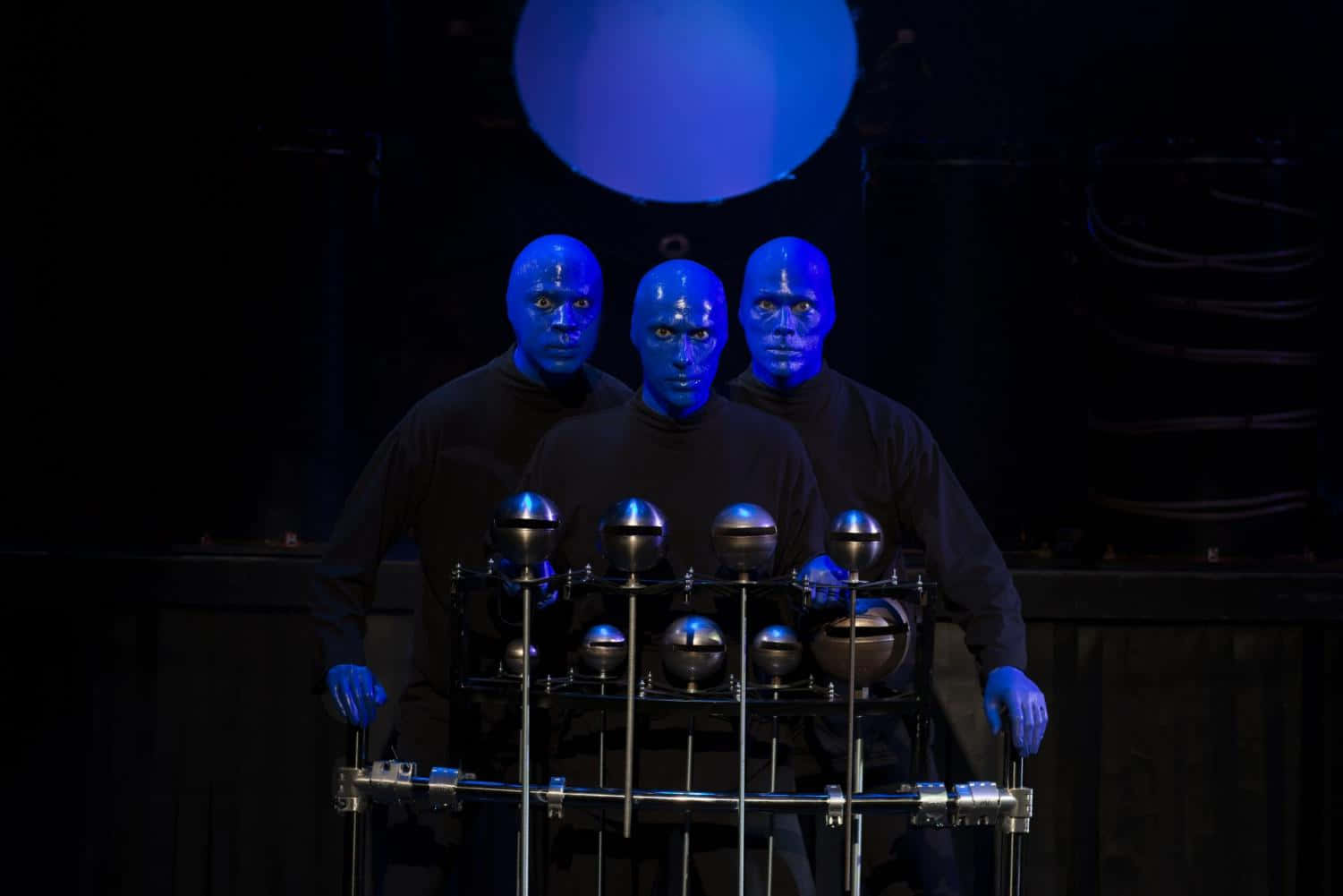 A Blue Man Group Performance Wallpaper