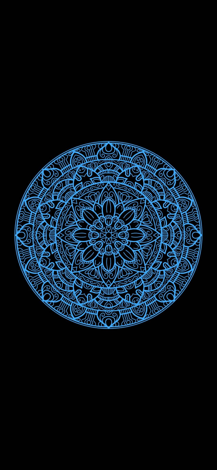 Blue Mandala Iphone 11 Background