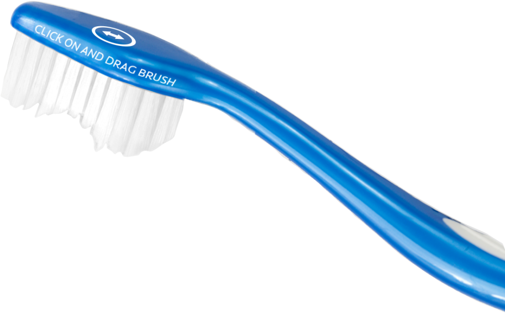 Blue Manual Toothbrush PNG