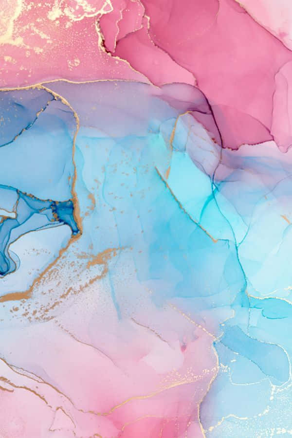 Pastel Pink And Blue Marble Background