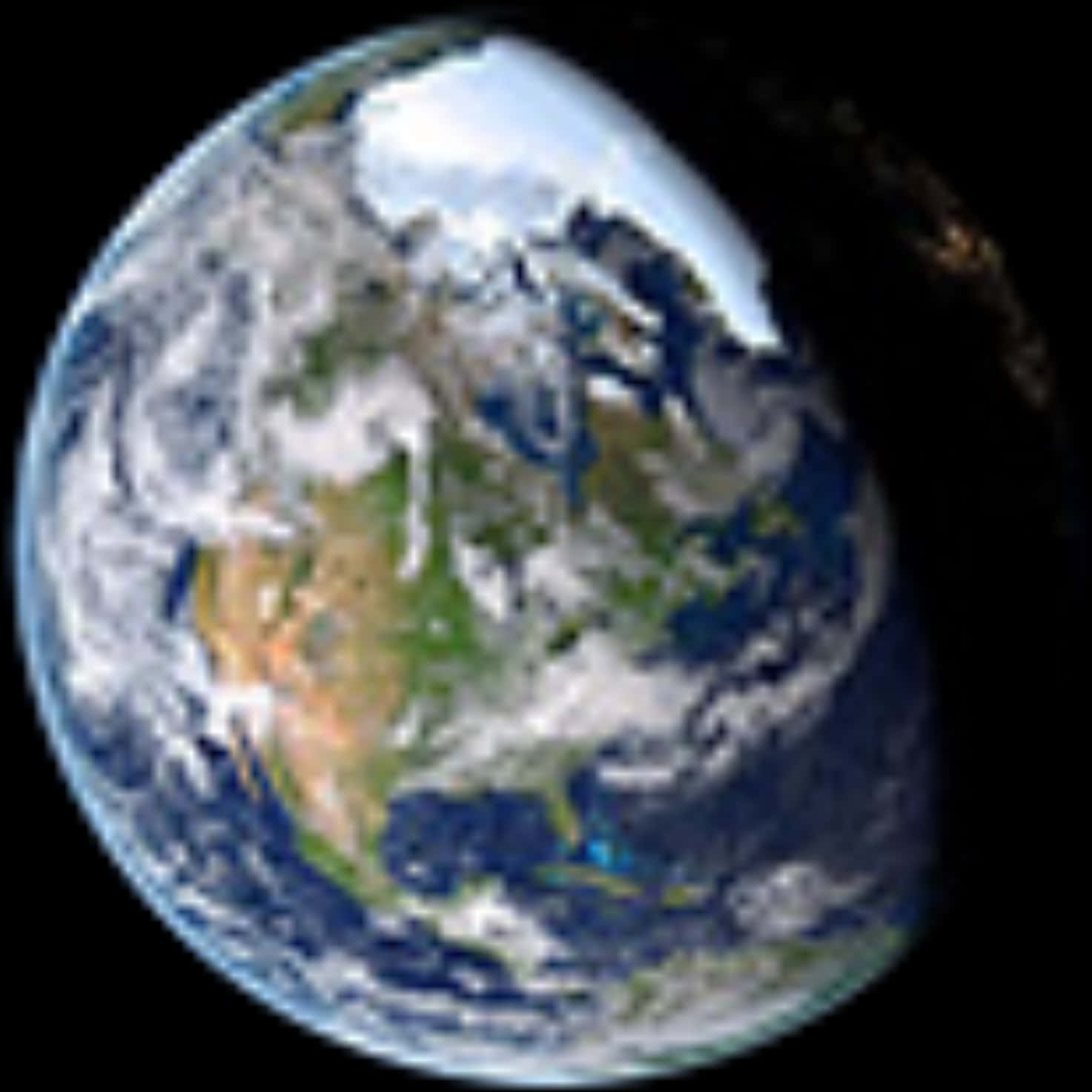 Blue Marble Earth View PNG