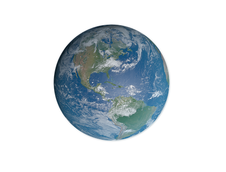 Blue Marble Planet Earth Space View PNG