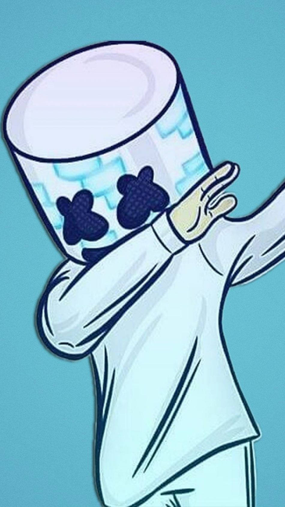 Happy Marshmello fan art Wallpaper