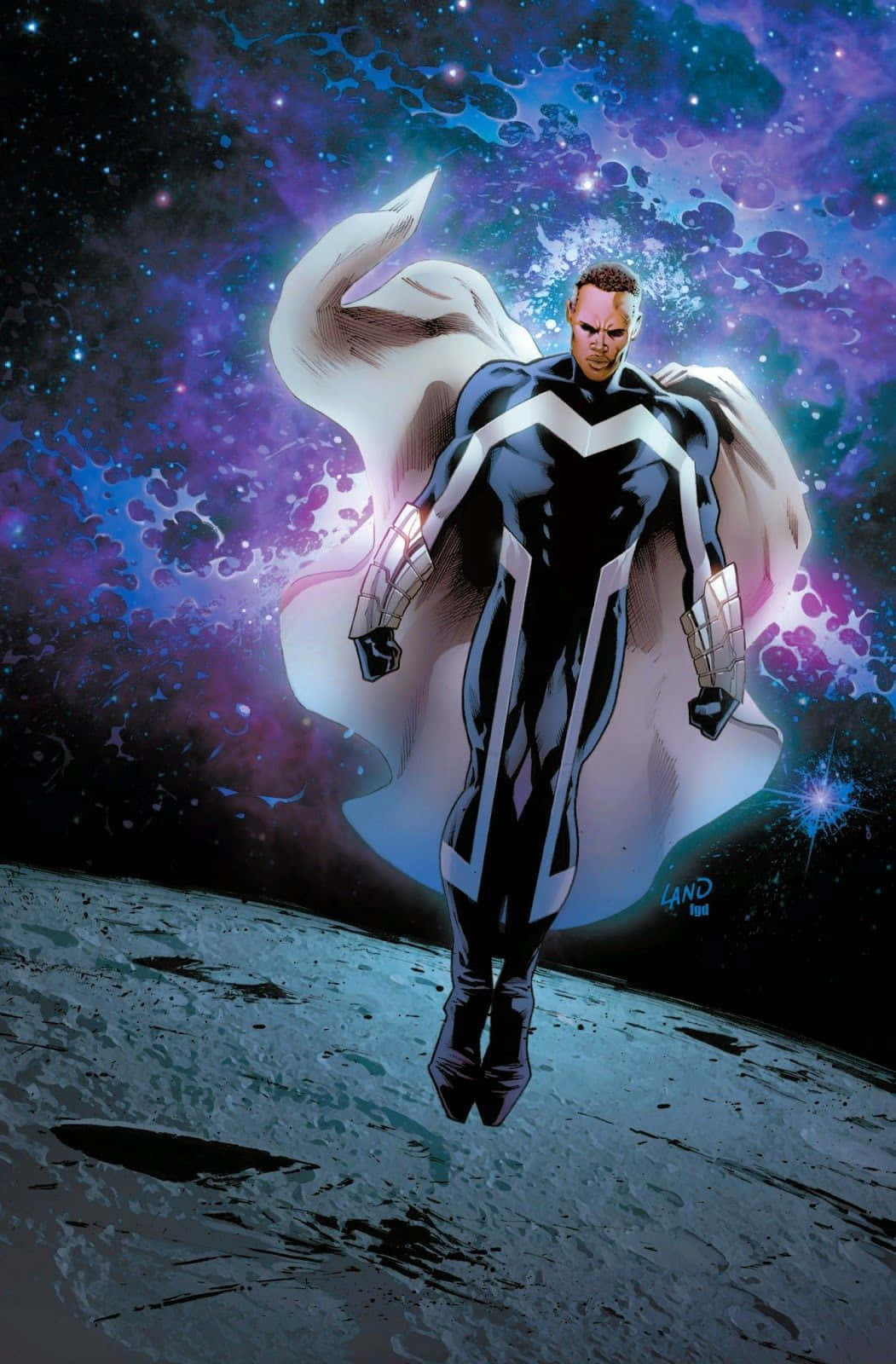 Marvel's Blue Marvel: Unstoppable Superhero Wallpaper
