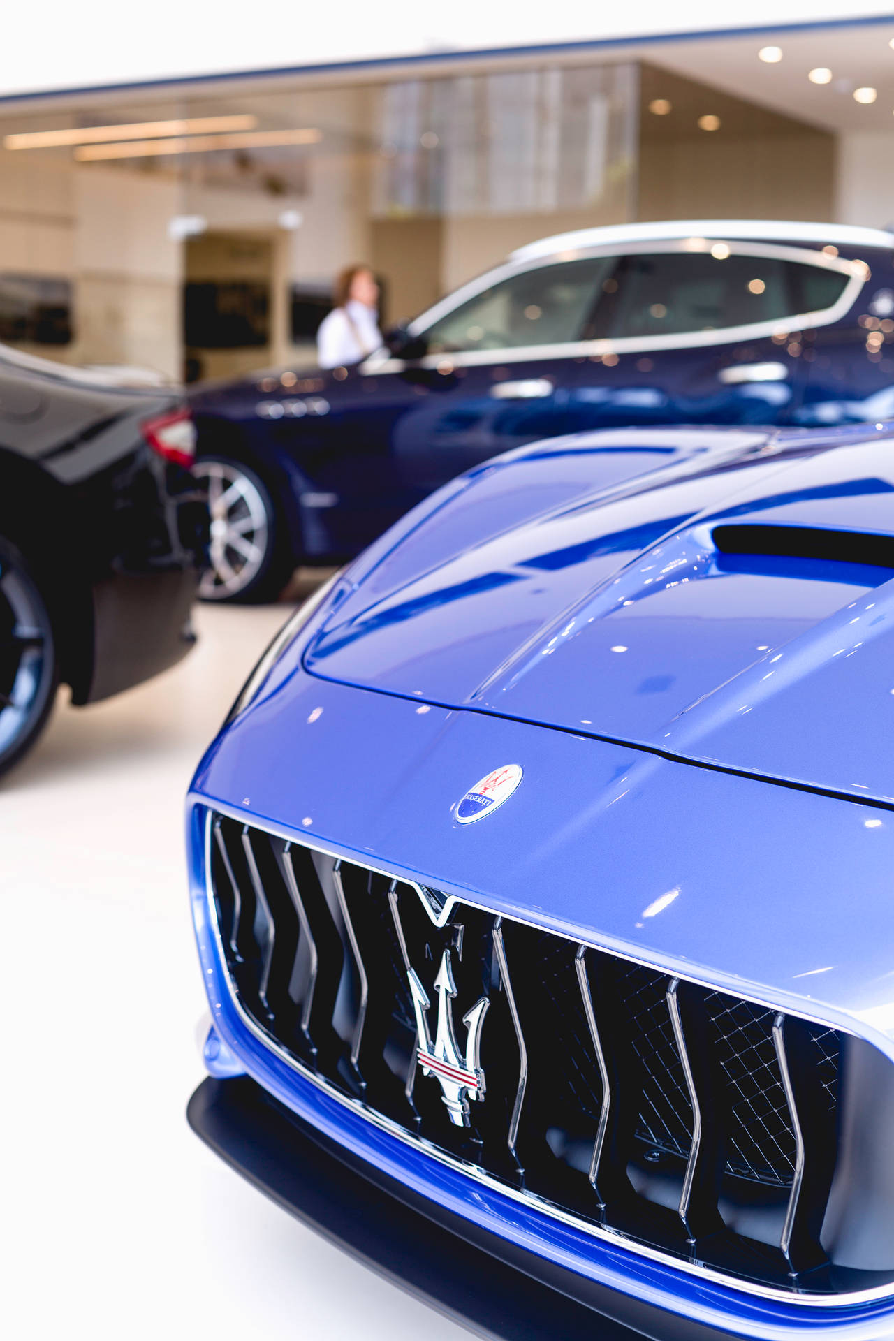 Blue Maserati Car