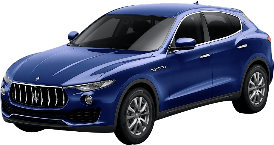 Blue Maserati Levante S U V PNG