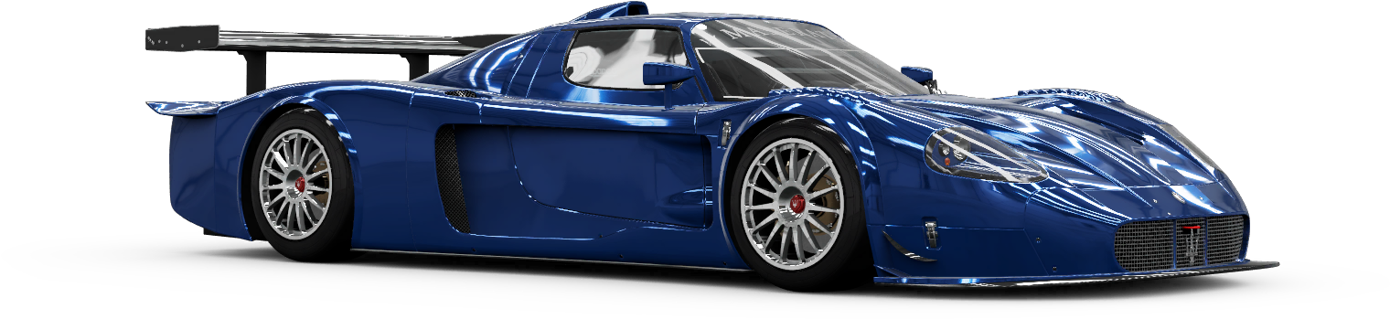 Blue Maserati Race Car Profile PNG