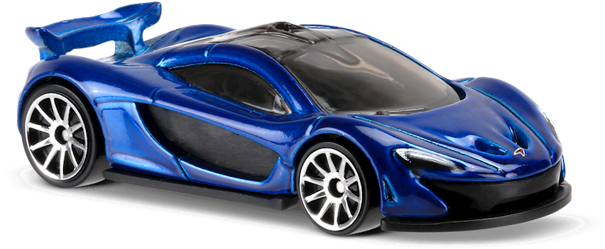 Blue Mc Laren Supercar Model PNG