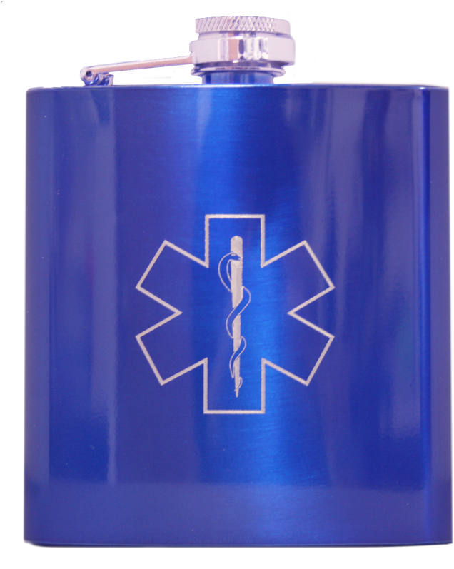 Blue Medical Symbol Flask PNG