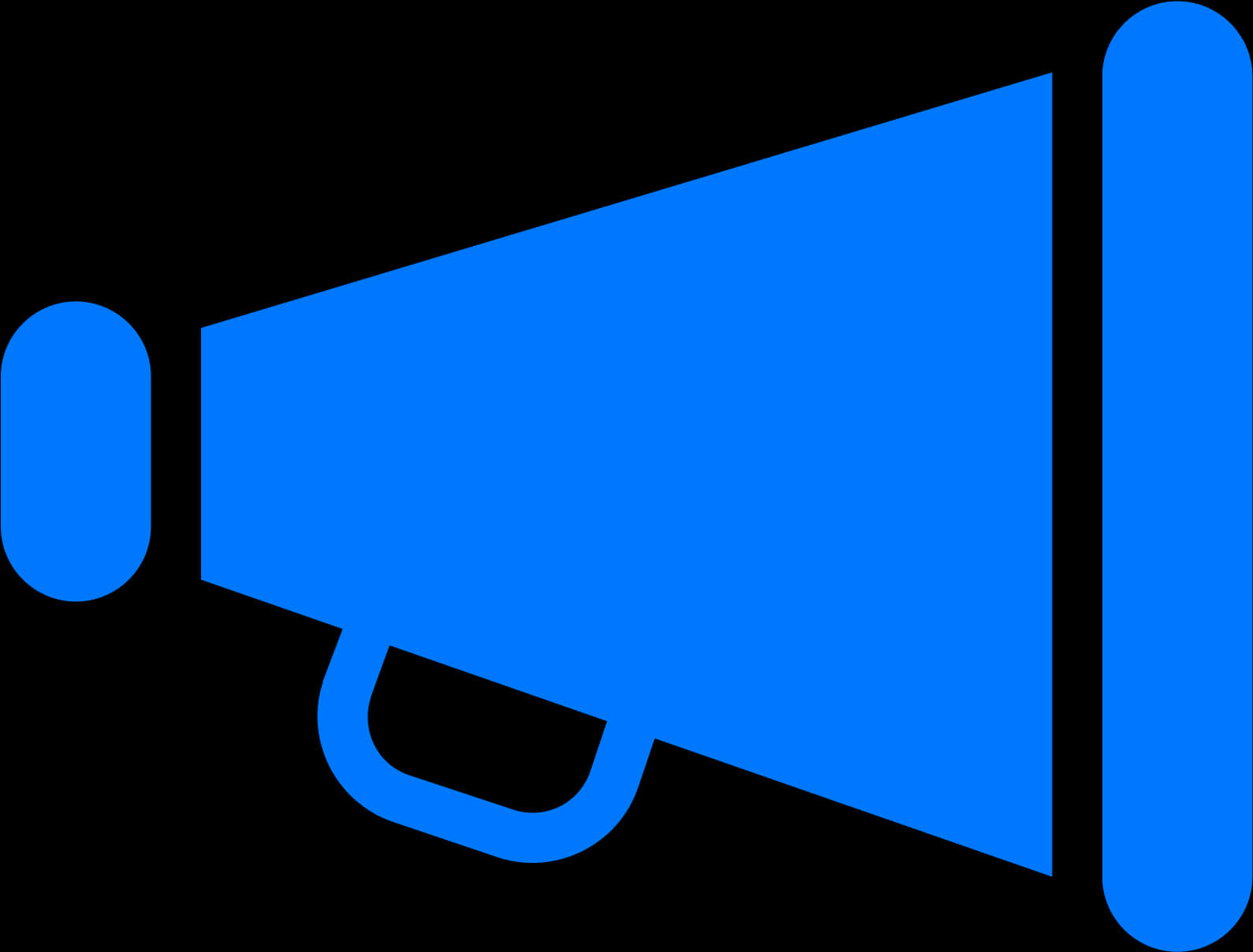 Blue Megaphone Icon PNG