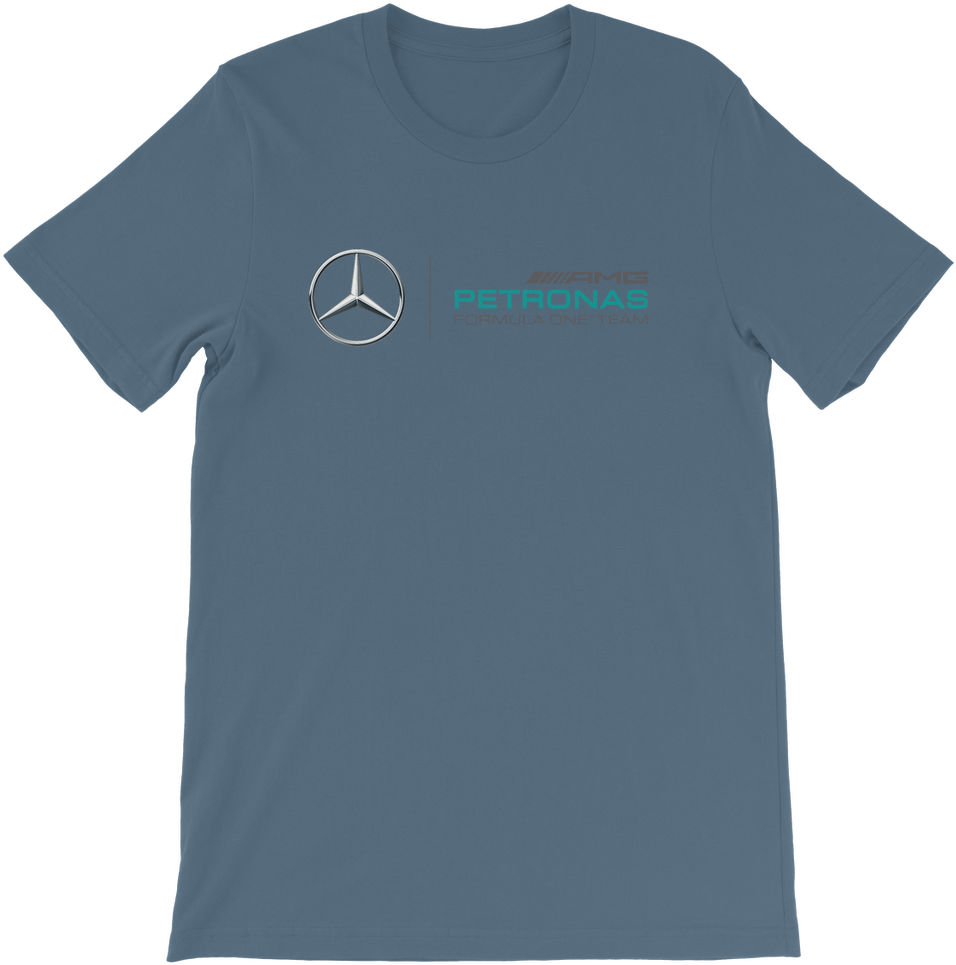 Blue Mercedes Petronas F1 Team Shirt PNG