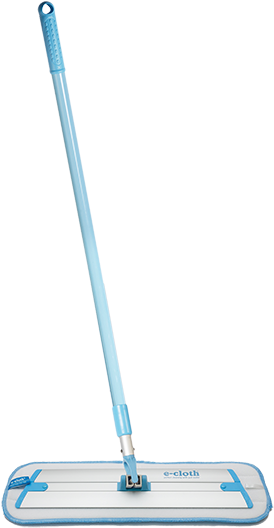 Blue Microfiber Mop Standing PNG