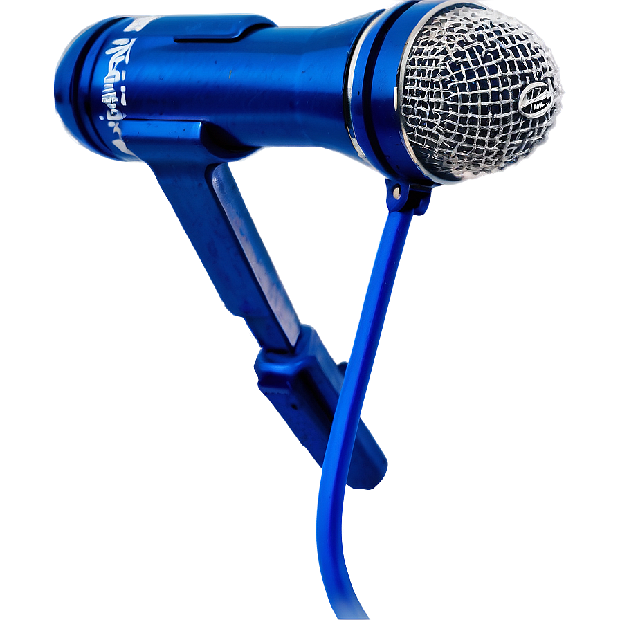 Download Blue Microphone Png Hxv80 | Wallpapers.com