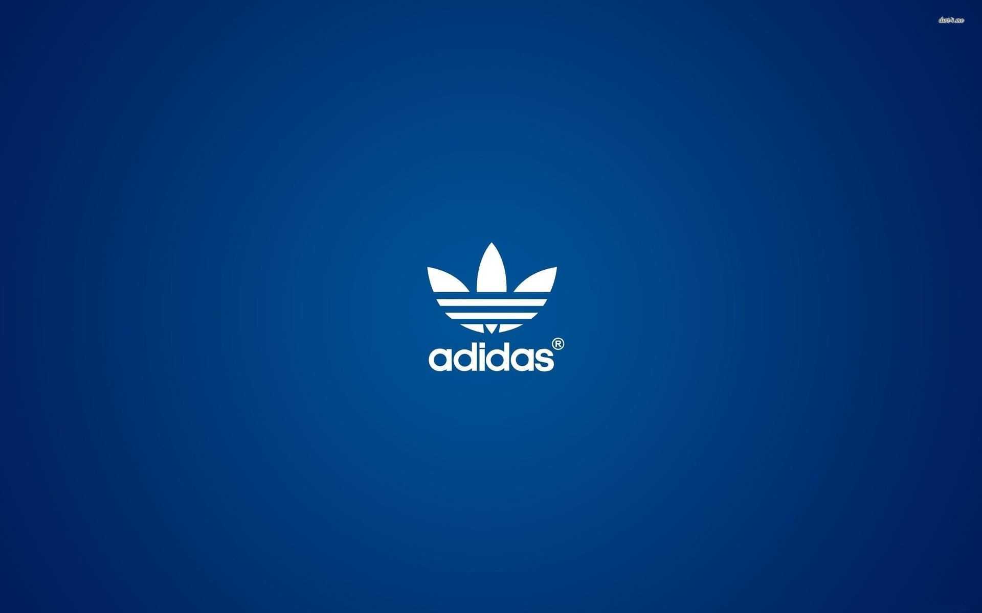 Blue Minimalist Adidas Logo