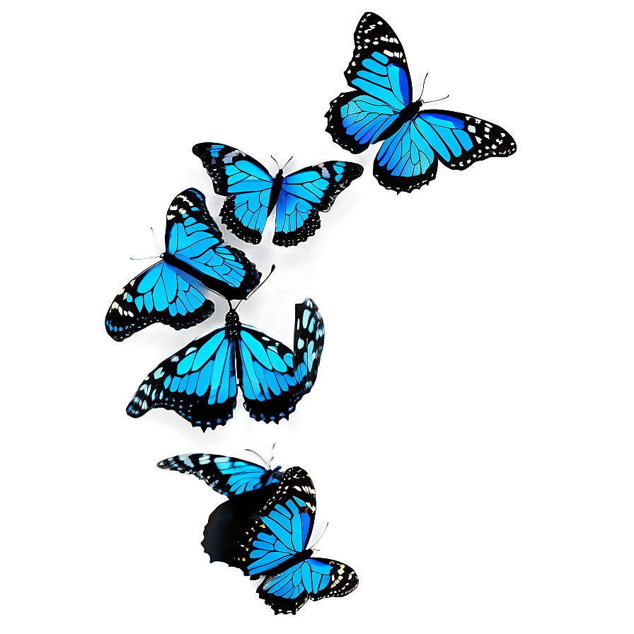 Download Blue Monarch Butterfly Design Png 05212024 | Wallpapers.com