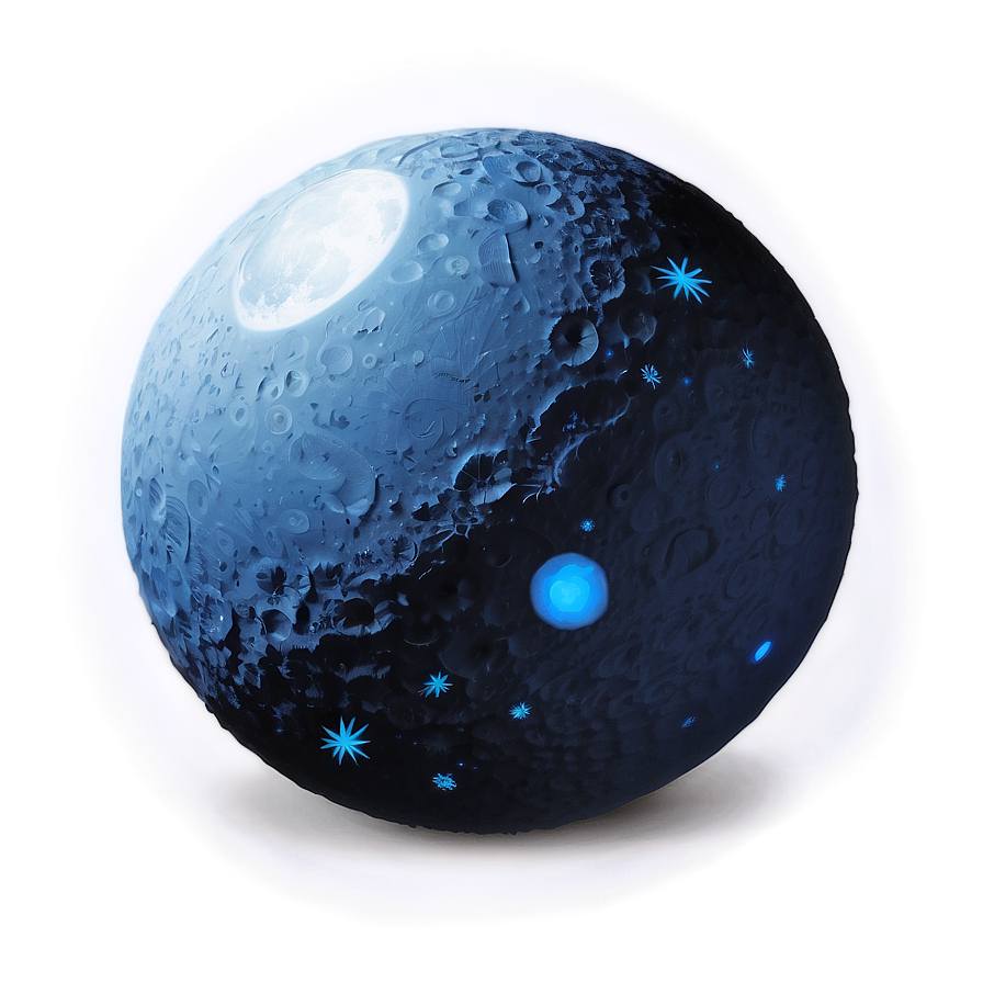 Blue Moon Ball Png Ebn82 PNG