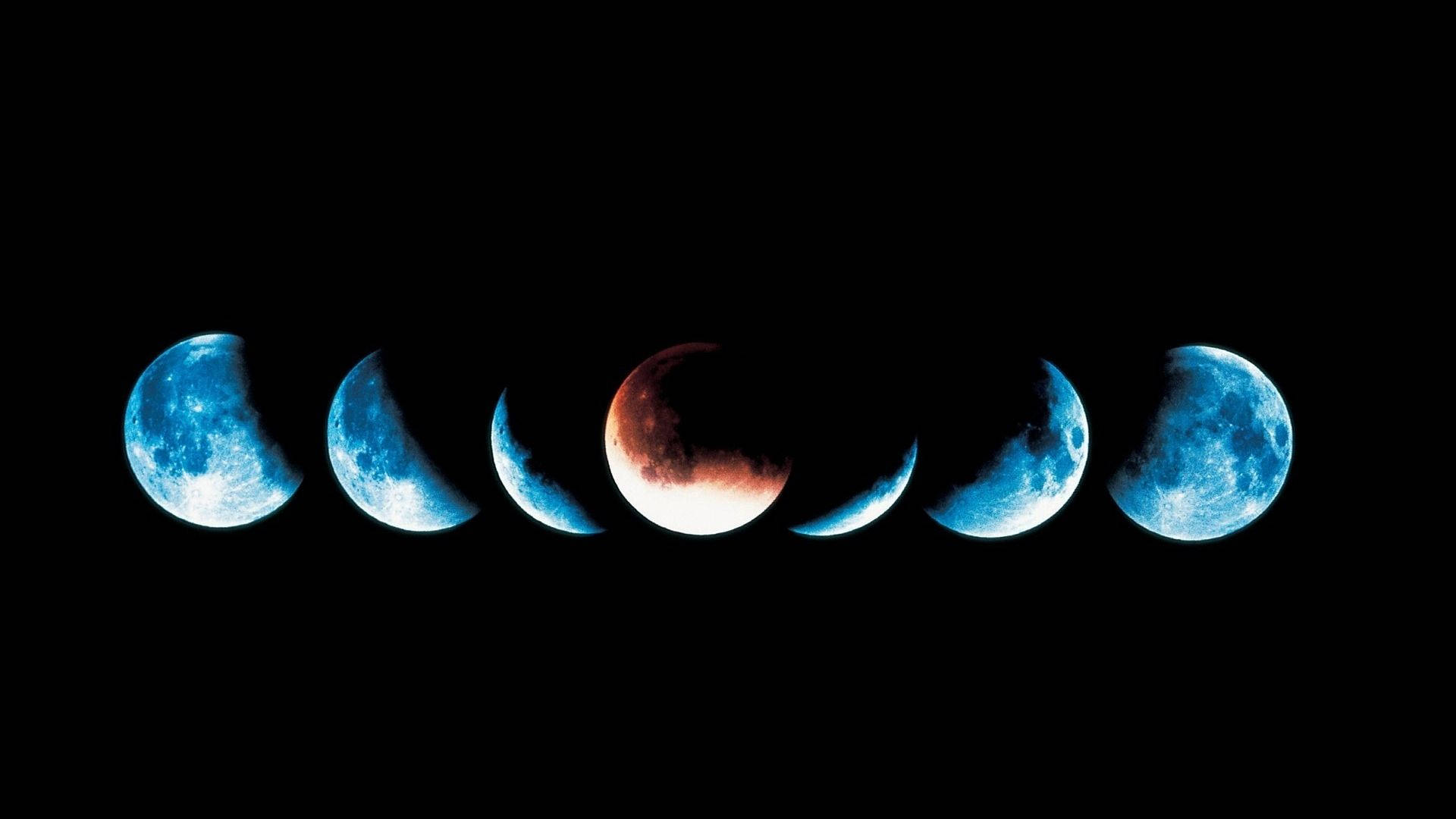 Blue Moon Phases Wallpaper