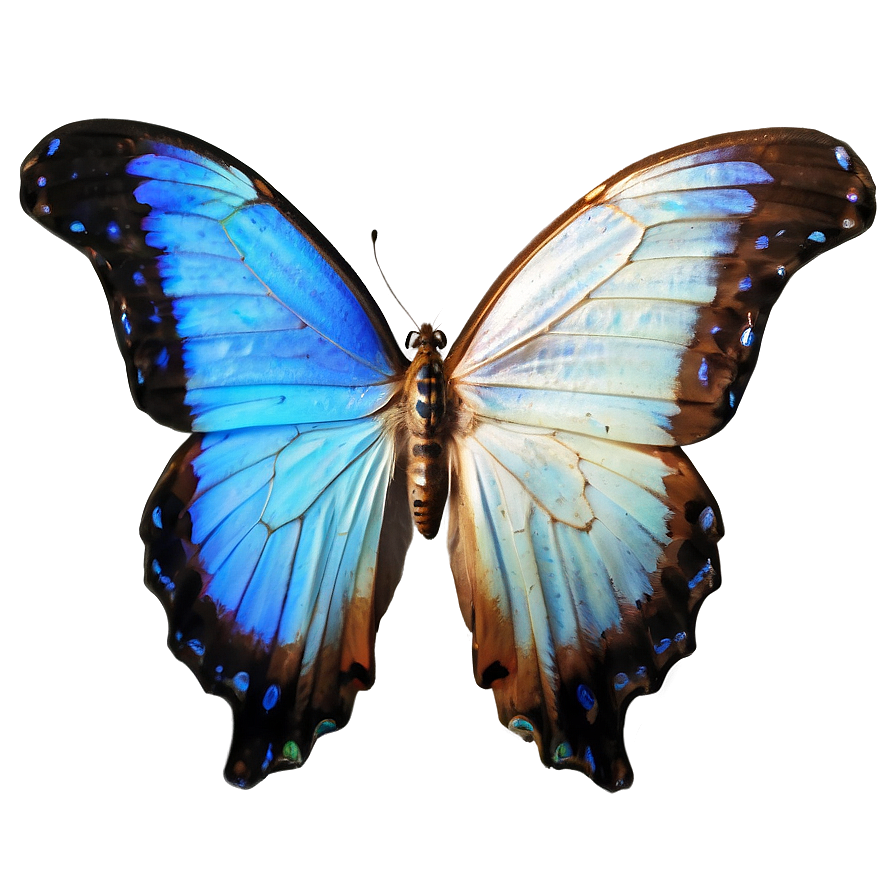 Blue Morpho Butterfly Png 05212024 PNG