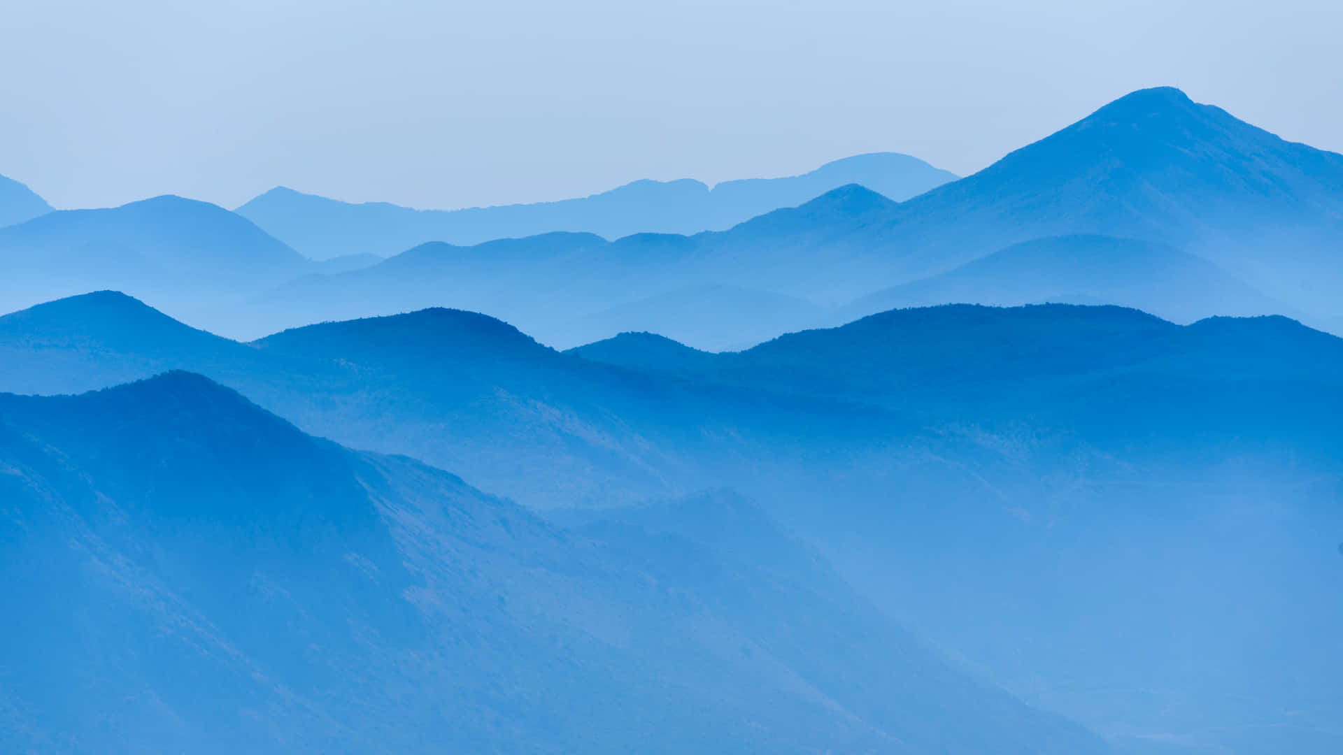 Blue Mountain Range Wallpaper
