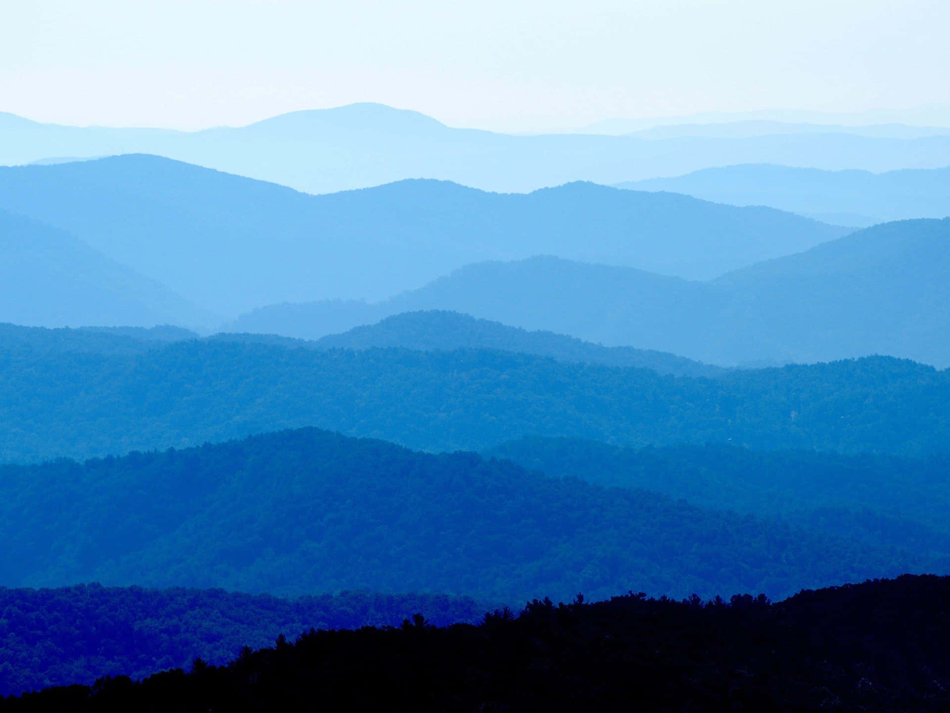 Blue Mountains Panoramic View Wallpaper