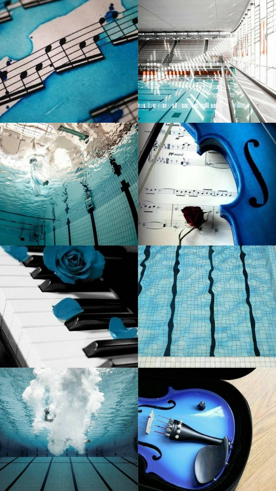 Blue Music Aesthetic Wallpaper